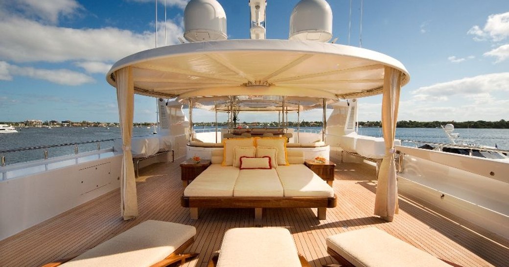 superyacht HARMONY available for christmas charter in the Caribbean