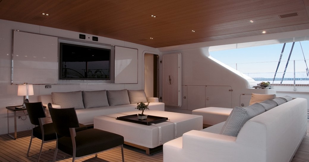 The interior of sailing yacht ROSEHEARTY
