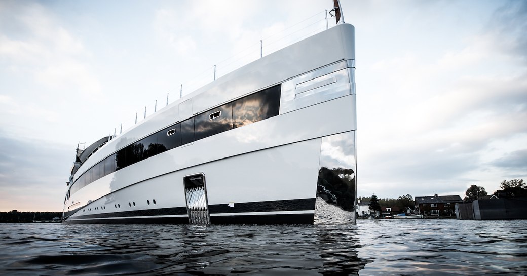 Feadship megayacht Lady S on the water