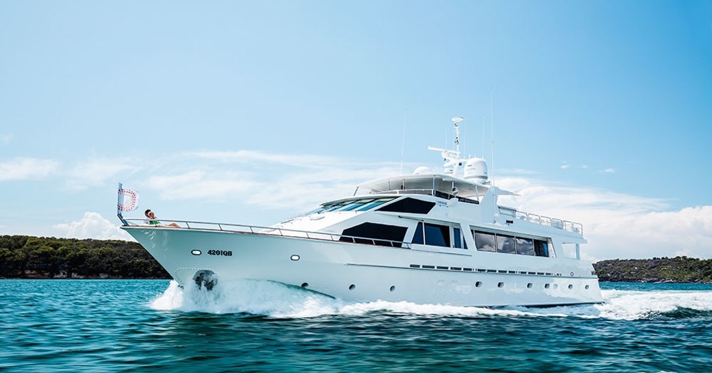 superyacht CORROBOREE cruises in Sydney on a luxury yacht charter