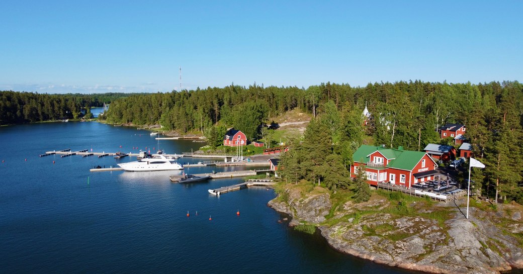 Idyllic setting of Barosund, Finland