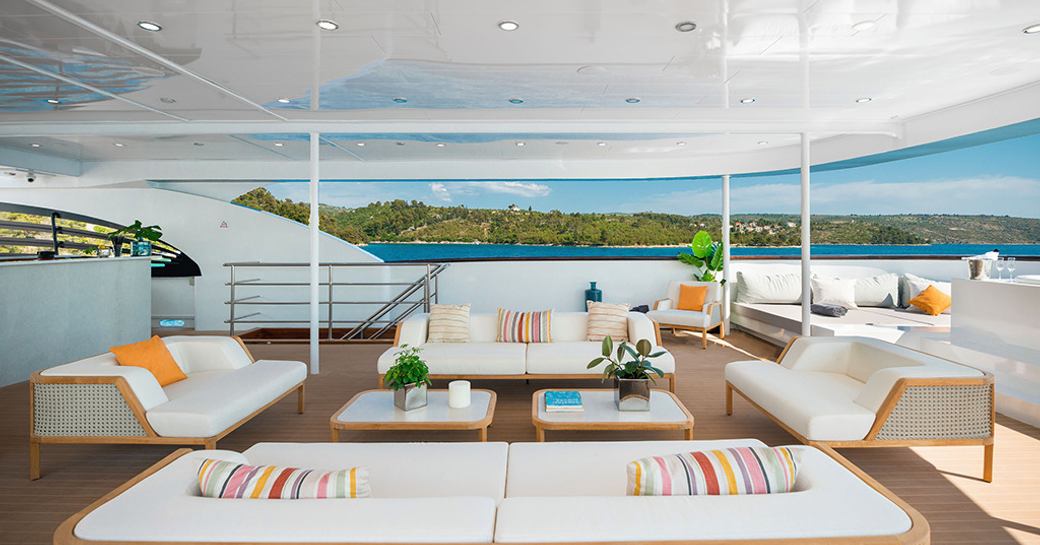 Exteriors onboard charter yacht AGAPE ROSE