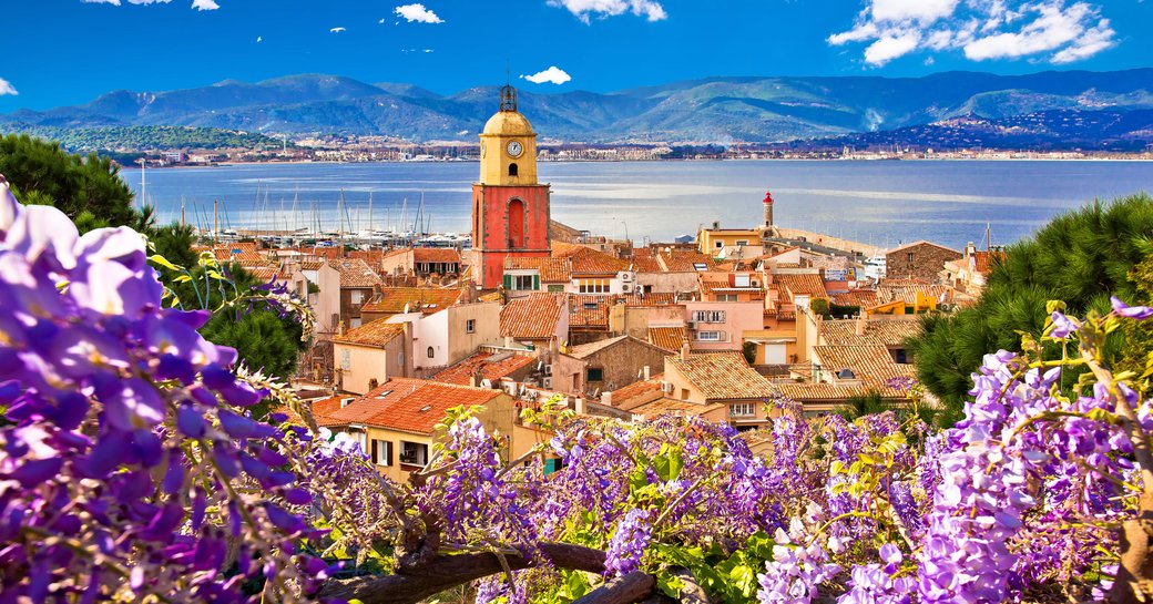 Elevated view off the rooftops in St Tropez