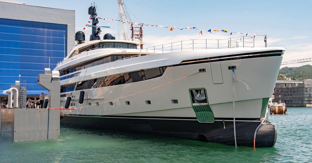 sanlorenzo superyacht lammouche following launch