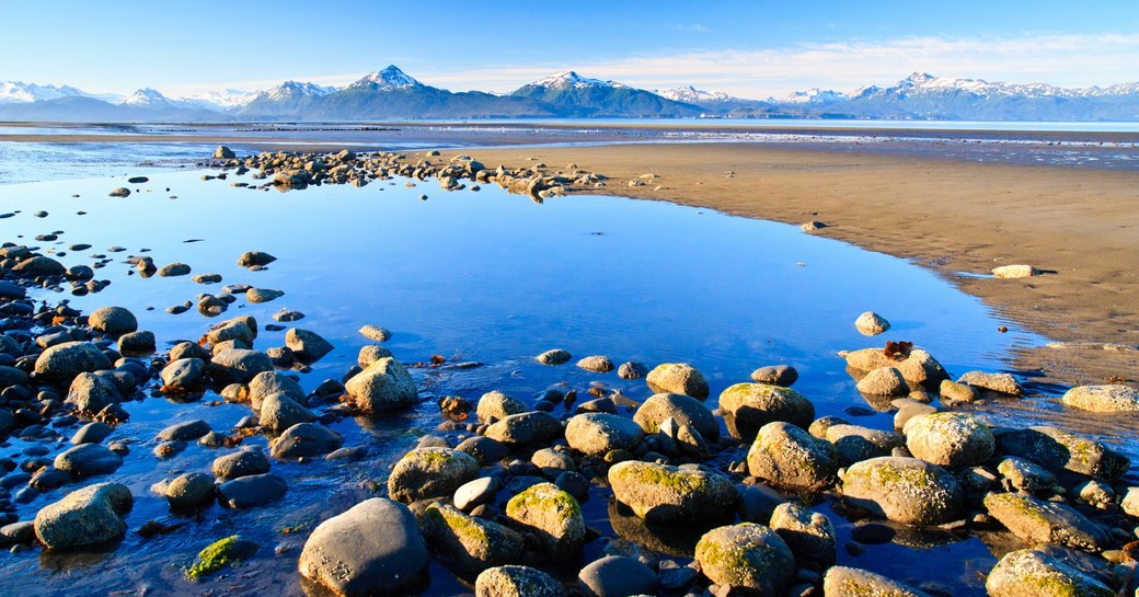 Sunrise over Bishops Beach, Homer Alaska, USA