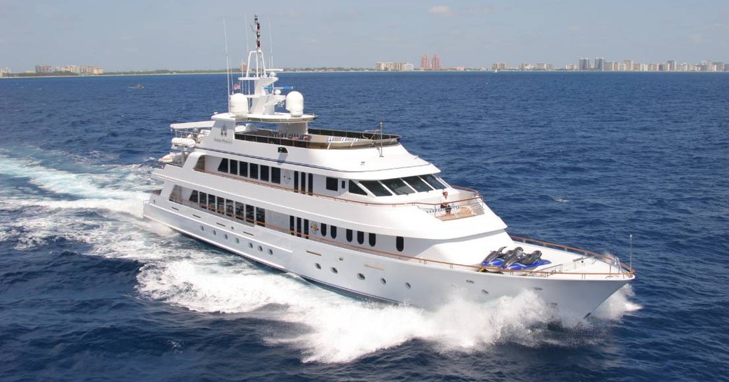 Luxury yacht 'Ionian Princess' underway