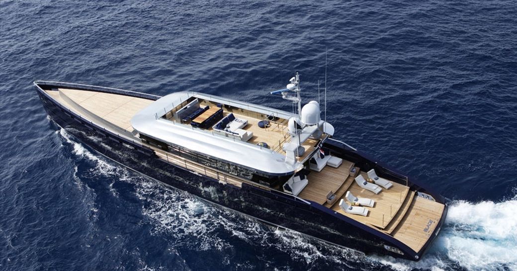 superyacht BLADE cruising on charter in the Mediterranean