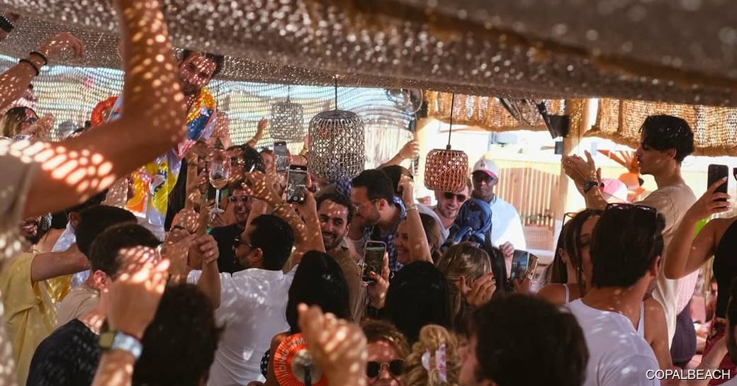 Copal Beach Cannes crowd