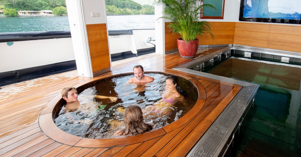 jacuzzi onboard superyacht arctic