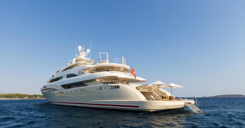 Superyacht O'PARI 3 Sat At Anchor