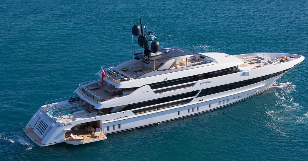 rendering of lady lena yacht underway 