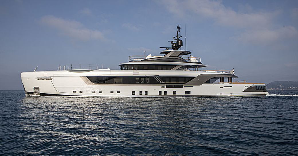 luxury yacht geco shortly after launch