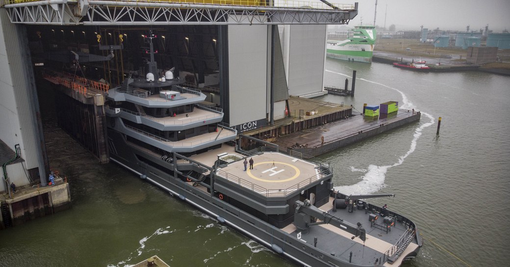 RAGNAR superyacht rolls out of shed at ICON 