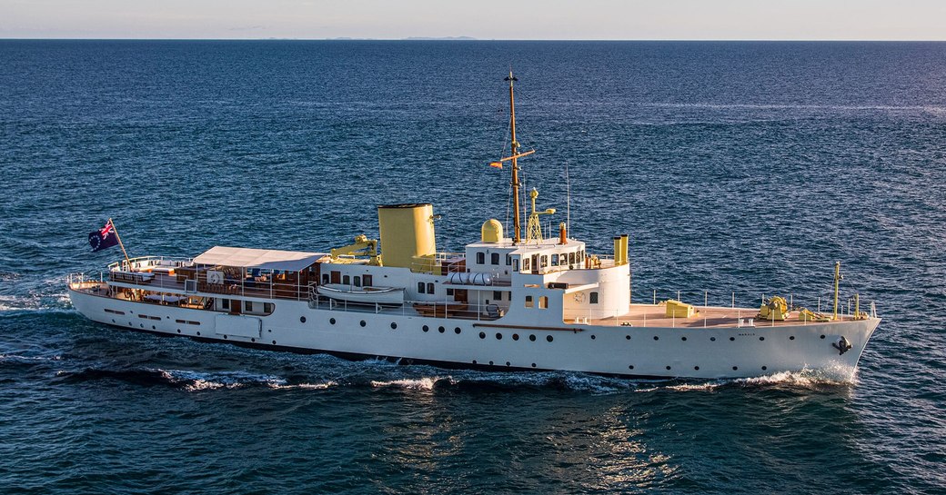 Charter yacht MARALA surrounded by sea