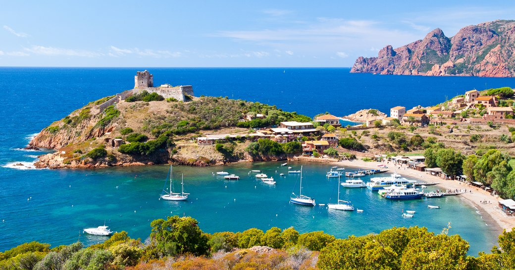 Secluded bay in St Tropez