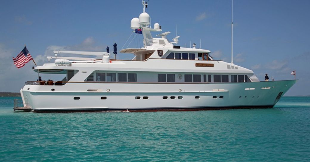 The profile of Feadship superyacht 'Lady Victoria'