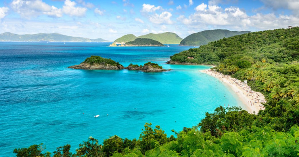 Turquoise sea virgin islands