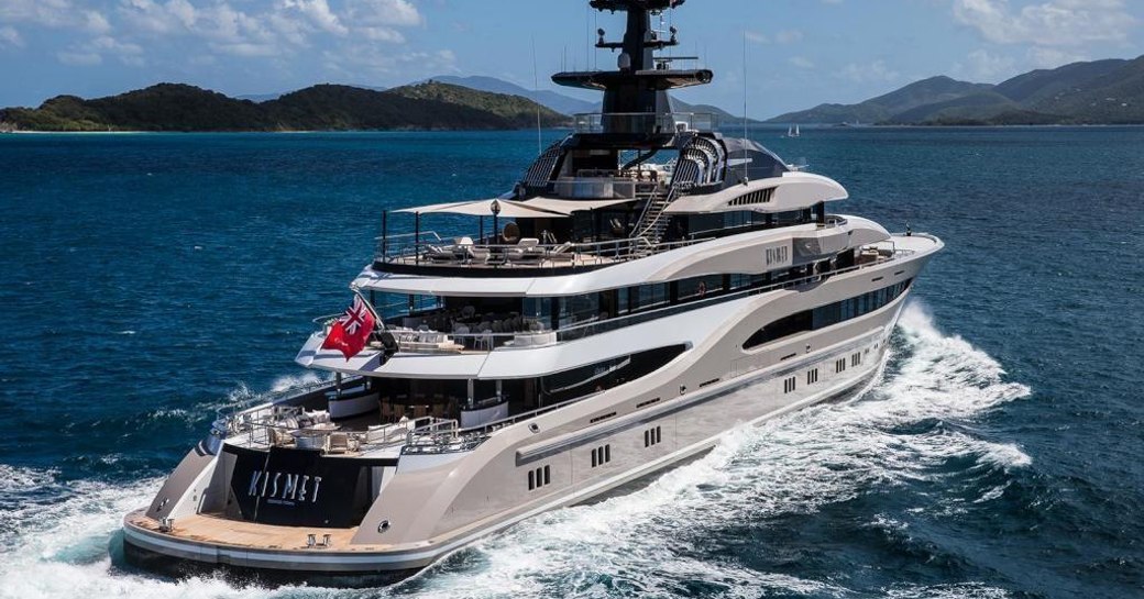 Superyacht KISMET underway