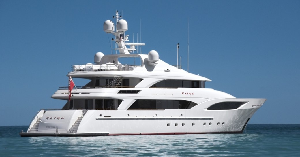 Luxury yacht KATYA underway