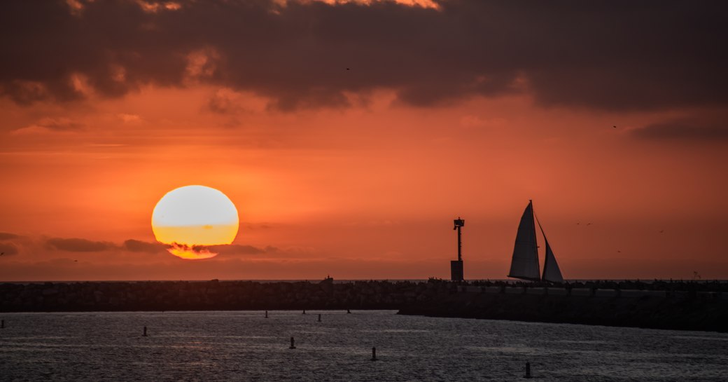 Marina del Rey on the west coast of America