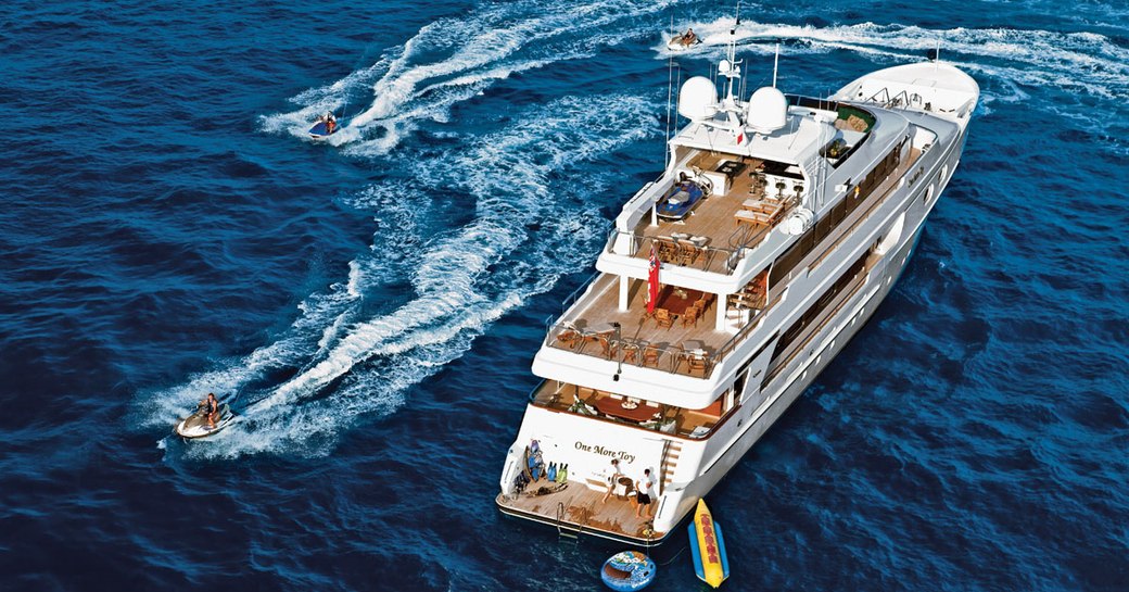 Motor yacht 'One Last Toy' with extended tender