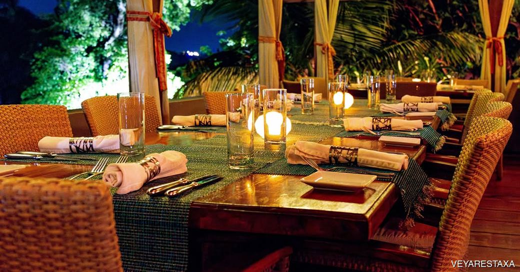 Veya Anguilla dining area
