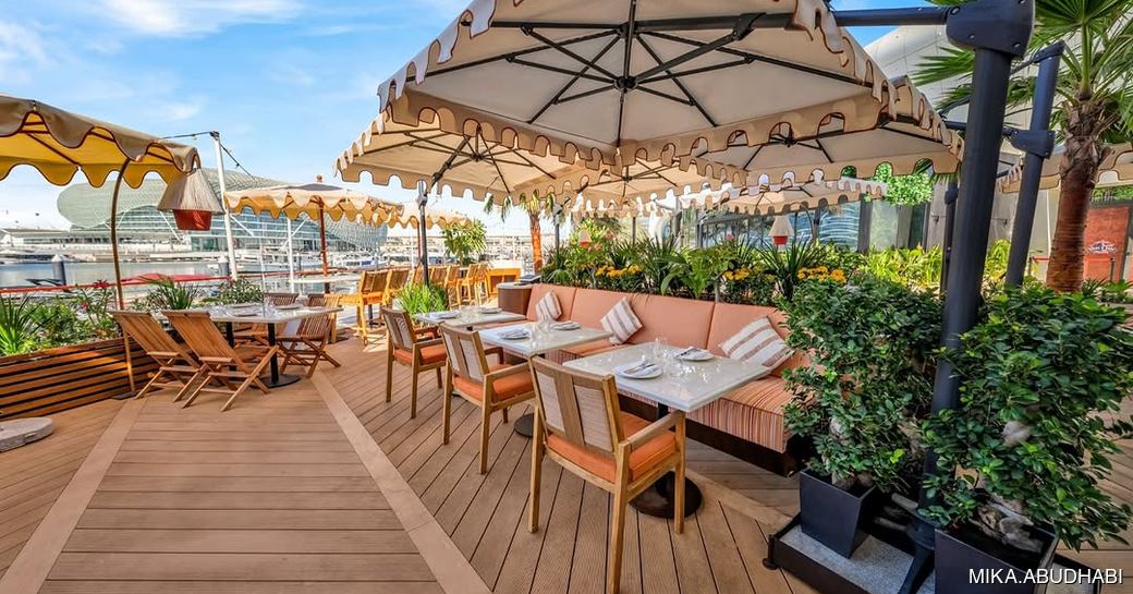 Mika Abu Dhabi outdoor dining area