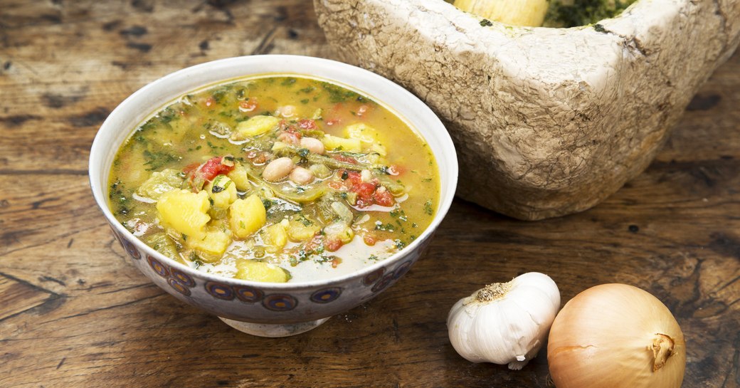 Pistou soup served in the South of France