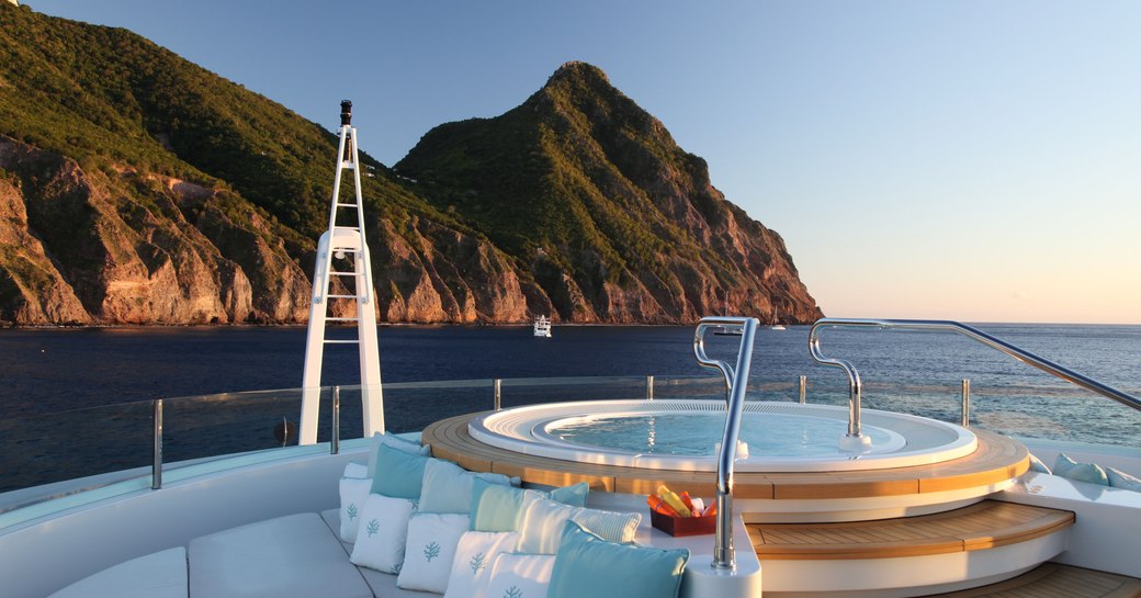 The Jacuzzi on board superyacht MARAYA