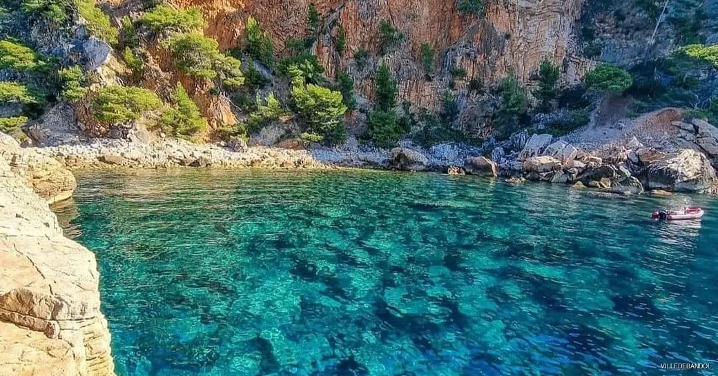 bay in bandol south of france 