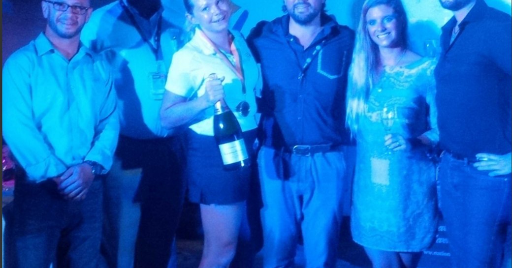 Chef Sheree Murray of sailing yach P2 picks up first place at the Antigua Charter Yacht Show with fellow crew members