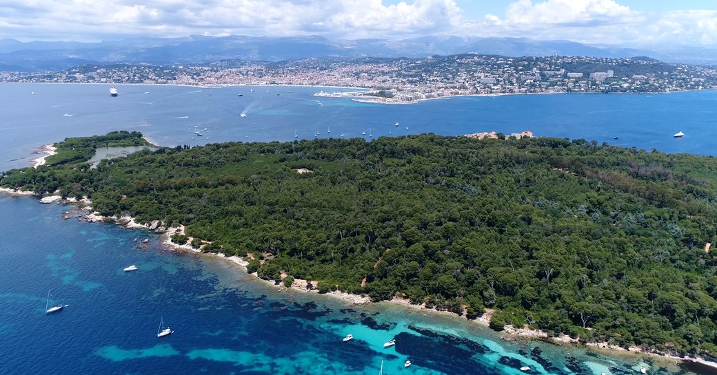 Lerin Islands off the coast of Cannes, South of France