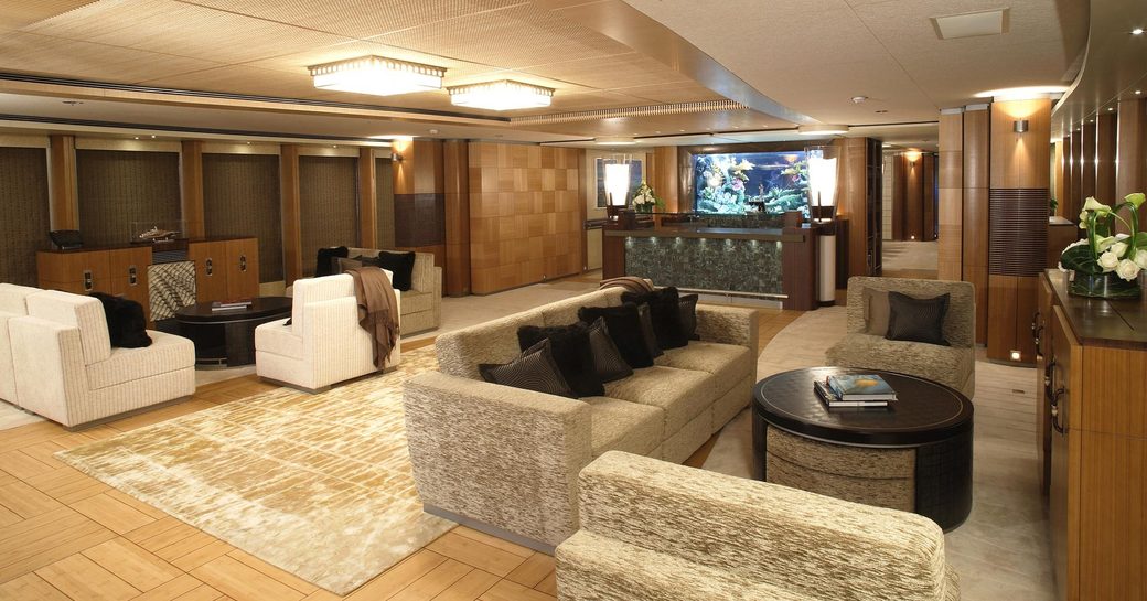 Superyacht ANASTASIA's main salon