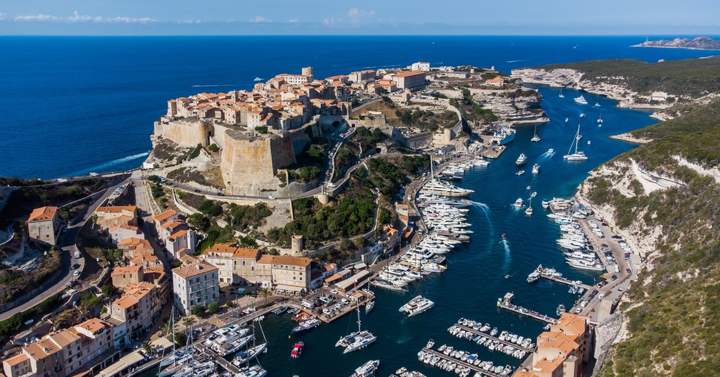 Aerial view of Corsica