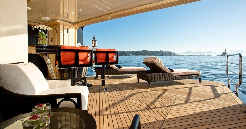 Beach club on Superyacht Excellence V