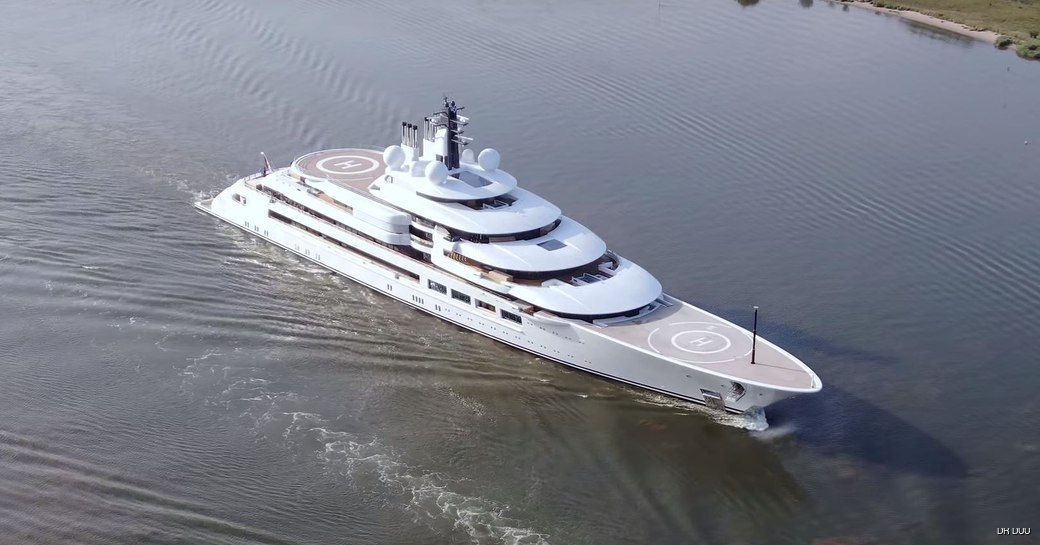 Superyacht Project Lightning on sea trials