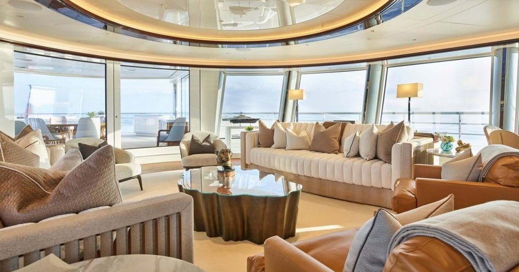 EXCELLENCE yacht skylounge area 