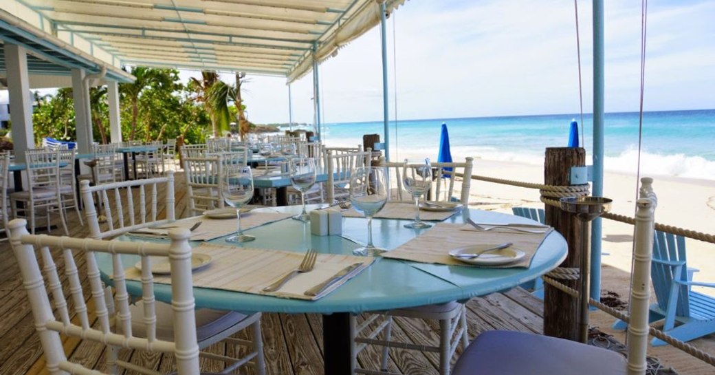 beautiful beach-side restaurant Mango's in Anguilla