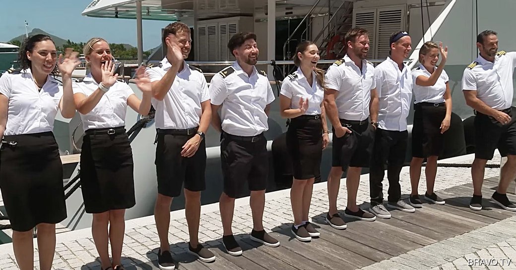 Below Deck Down Under crew on pontoon