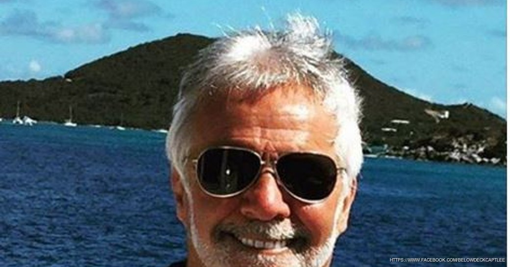 Captain Lee Rosbach posing in the Caribbean