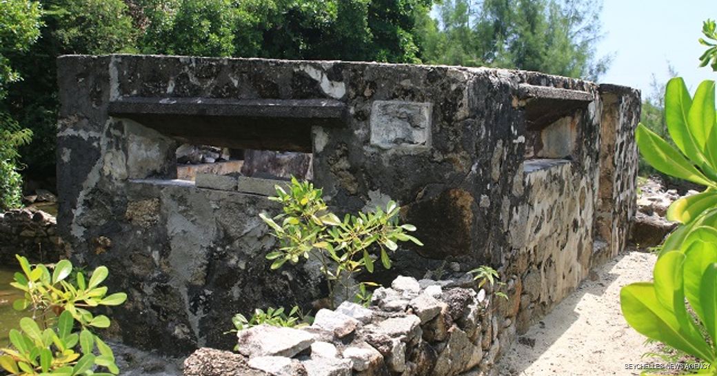 Rock building in the Seychelles