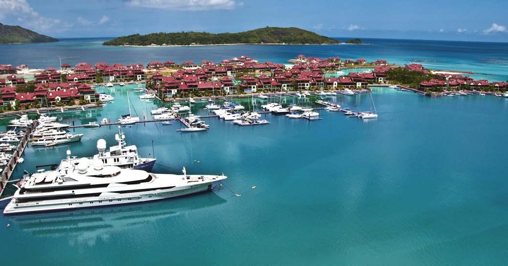 Marina in the Seychelles