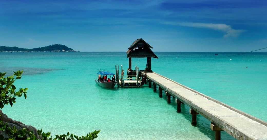 explore beaches on a family-friendly luxury yacht charter in Malaysia