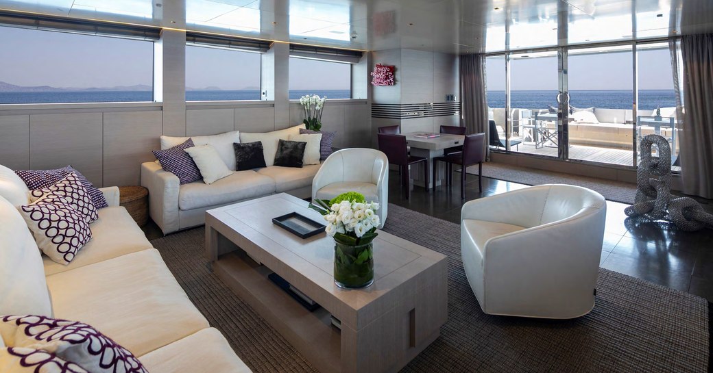 The interior of superyacht BILLA