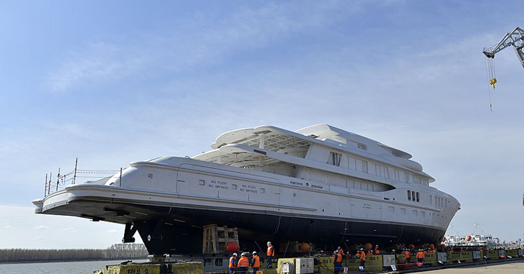 amels luxury yacht launching