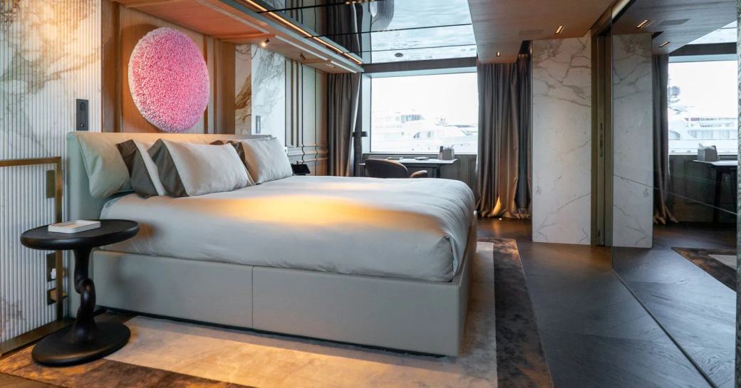 Master cabin onboard charter yacht RAJA²