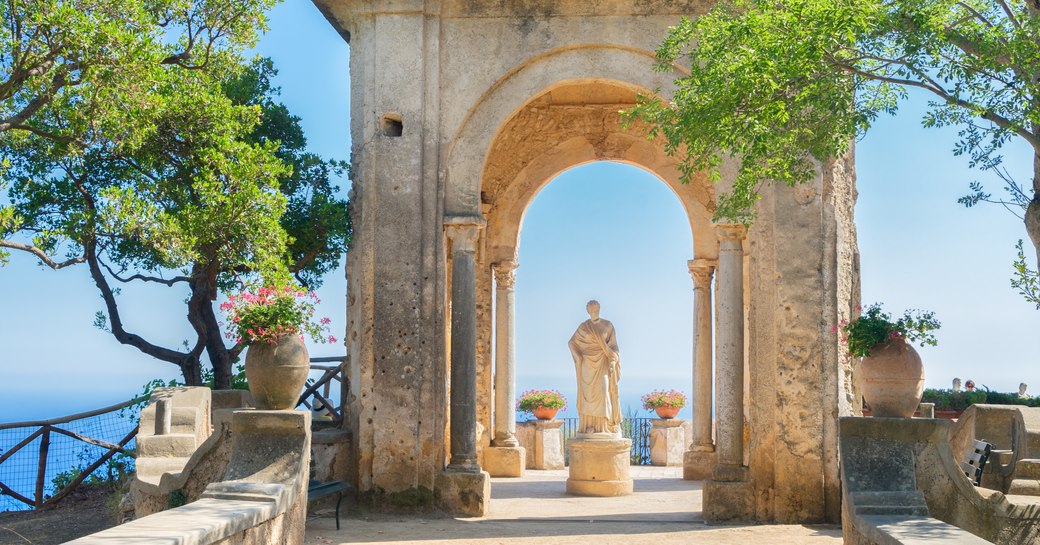 Beautiful ruins in Positano, Italy