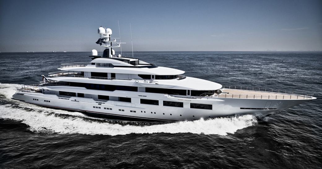 Motor yacht DreAMBoat underway in the Mediterranean 