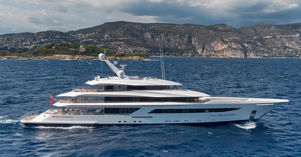 Feadship superyacht JOY underway