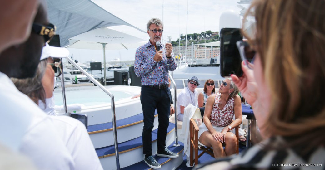 Eddie Jordan guest speaking at Monaco Grand Prix